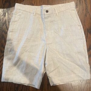 Men's 100% Linen Formal Shorts
